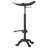 Quam Swivel Adjustable Height Counter Stool with Metal Frame