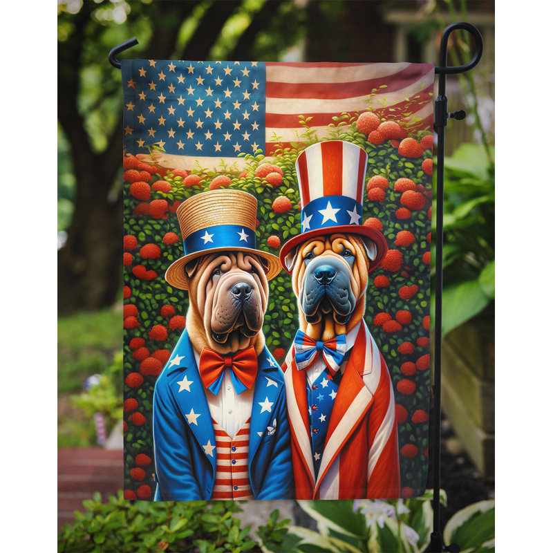 Drapeau All American Garden, Shar Pei