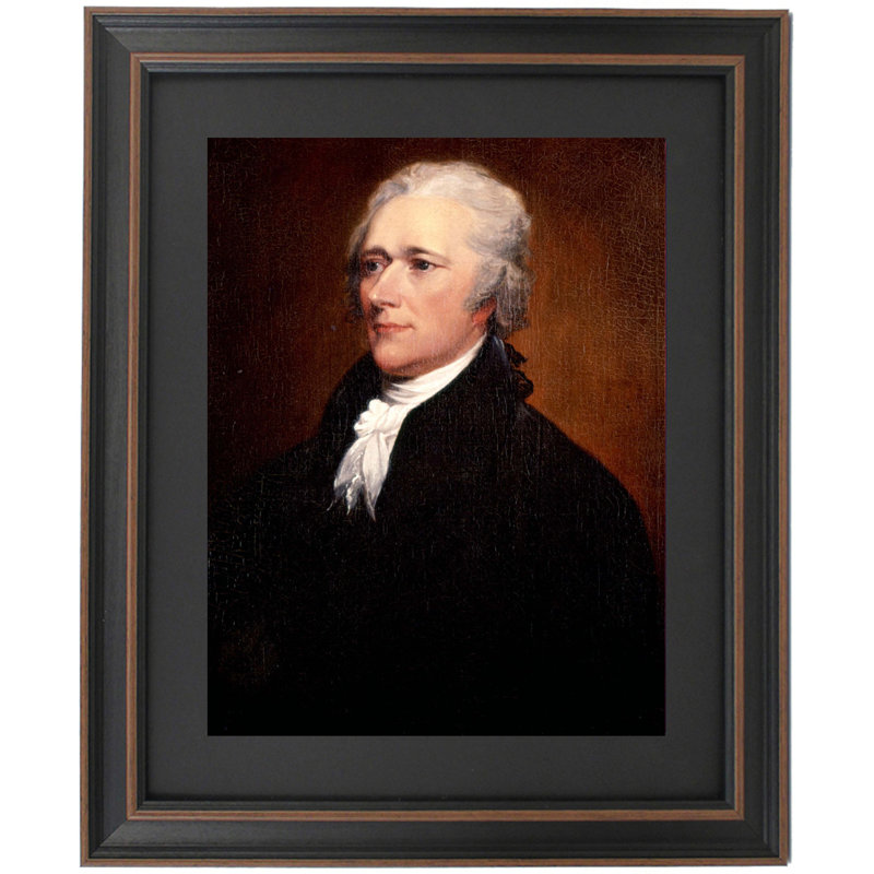 Alexander Hamilton Portrait by John Trumbull | Framed Print, 36" H x 27" W