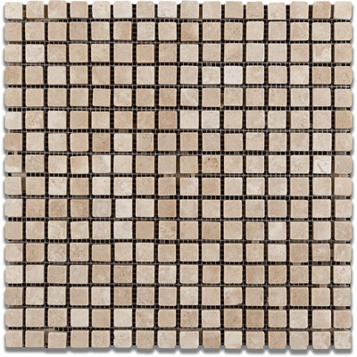 Carreau de mosaïque en travertin