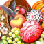 Cintre pour porte en bois cornucopia floral