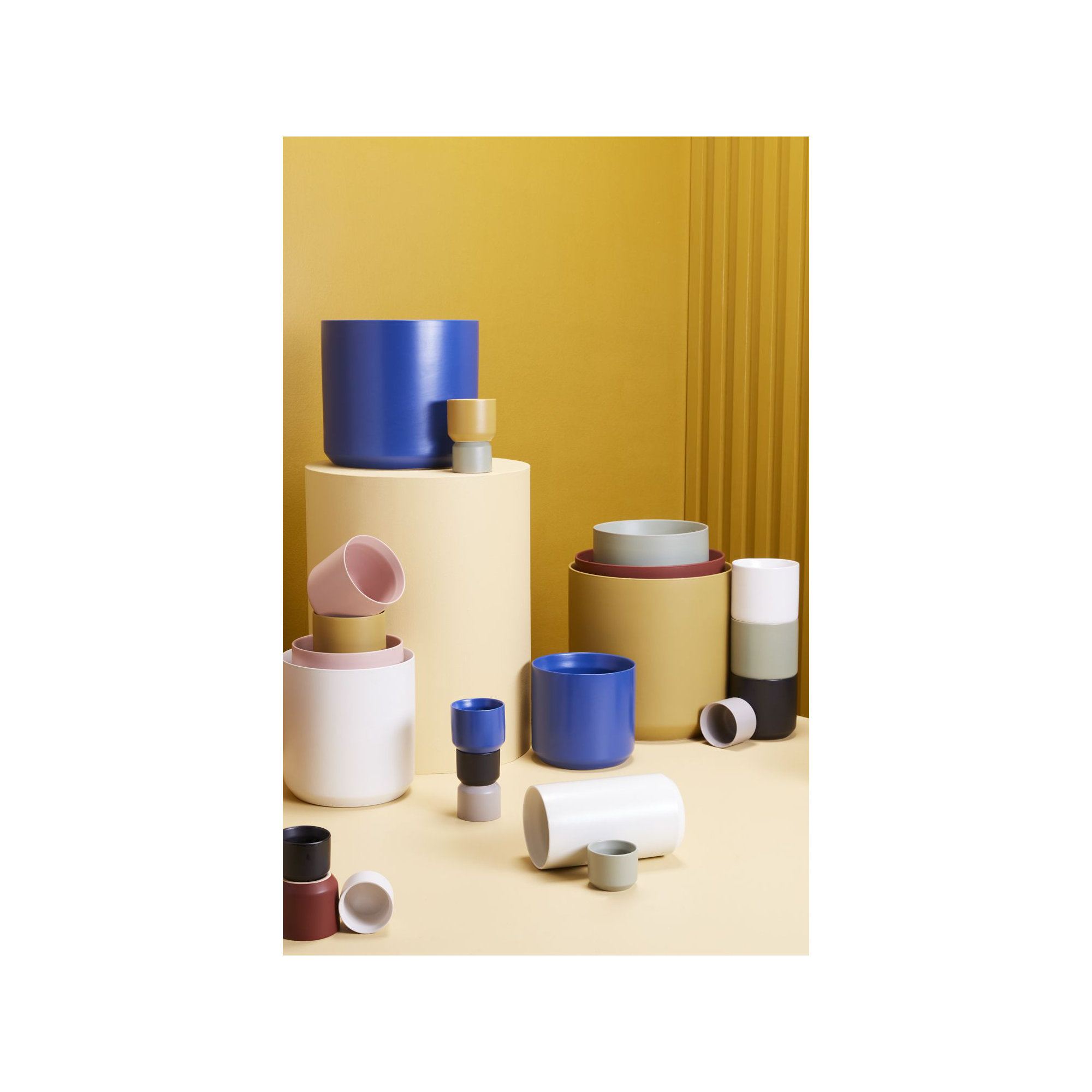 Parsons Handmade Ceramic Pot Planter, 10" H x 10.75" W x 10.75" D, Blue