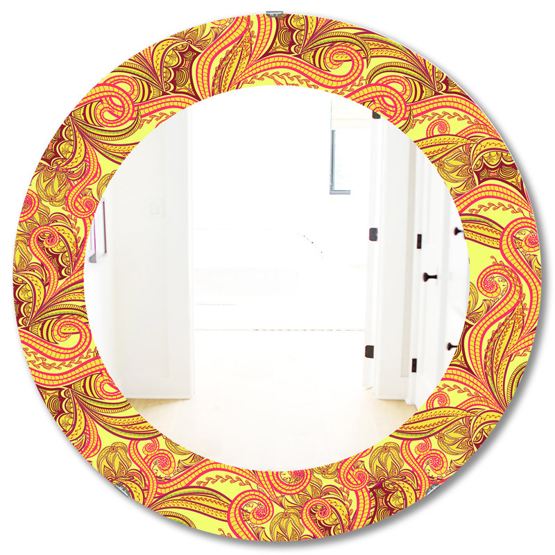 Miroir mural Ornament, H 31,5 po x l po
