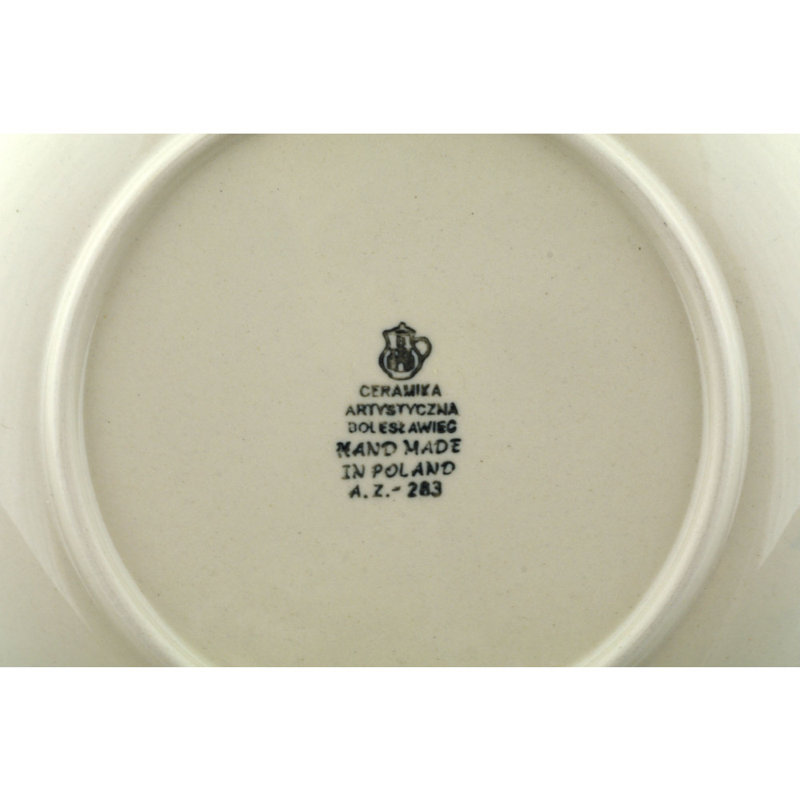 Peach Spring Daisy Polish Pottery 8" Plate