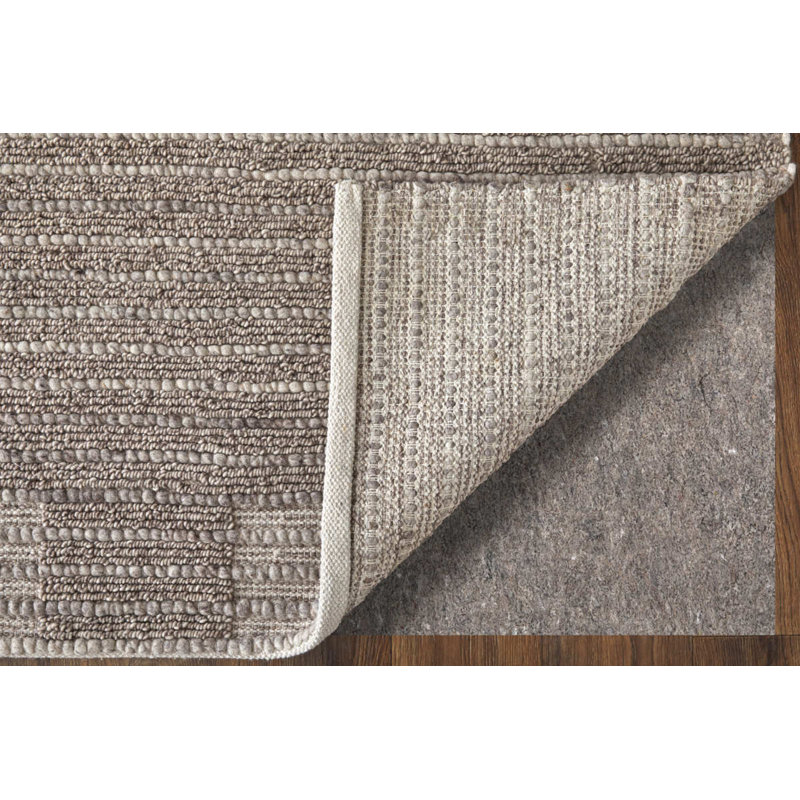 Herrick Hand Woven Wool Area Rug in Brown, Rectangle 5' x 8'
