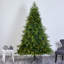 Green Lighted Artificial Fir Christmas Tree-401068787