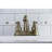 Kingston Brass Restoration Two-Handle 3-Hole Deck Mount 4" Centerset Bathroom Faucet-39104521