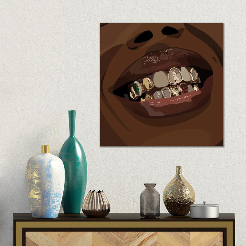 Grillz- Gallery-Wrapped Canvas Giclée, 18" H x 18" W