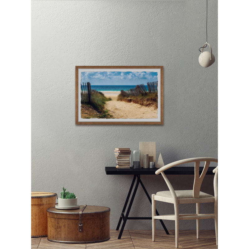 Rickety Fence - Single Picture Frame Painting, 20 cm H x 30 cm W
