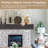 80'' W Hand Carved Solid Pine Wood Mantel, Wall Mounted Wooden Display Shelfing-601003731