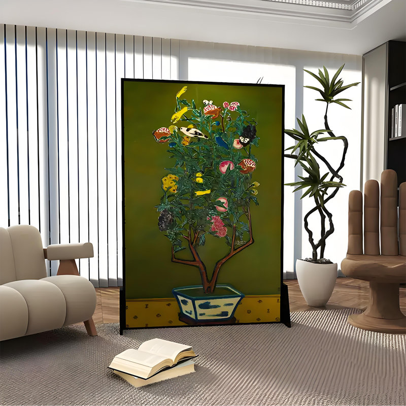 Paravent en pot, 70.87" H x 39.37" W x 1.57" D