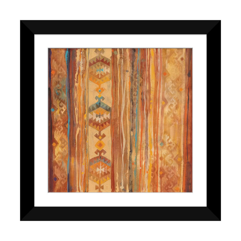 " Arizona " by Albena Hristova, 16" H x 16" W x 1" D, Black Framed Fine Art Paper, White