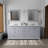Dukes 80 in. W x 22 in. D White Double Bath Vanity, and 30 in. Mirrors-66637727-112872591