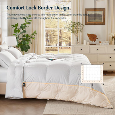 Édredon en duvet d'oie blanche Pacific Coast