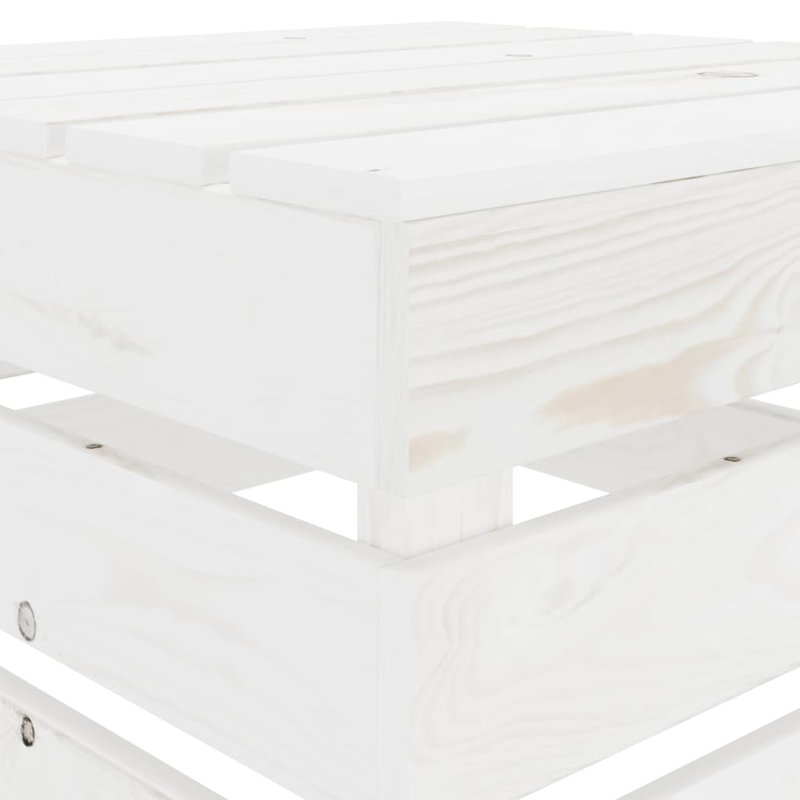 Olaf Pine Outdoor Lounge Chair, White