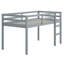 Lit mezzanine en bois avec échelle-1159635197