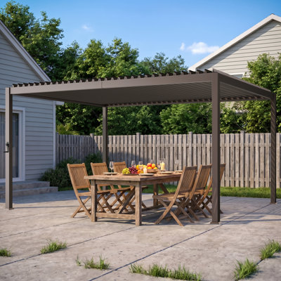 Pergola en métal avec persienne