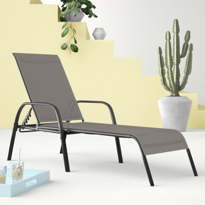 Chaise longue inclinable longue 62,5 po Hollah