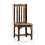 Nantucket Distressed Painted Reclaimed Hardwood Lath Back Dining Side Chair
