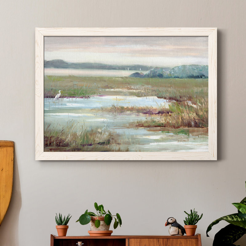 " Early Morning Magic " Painting Print, White, 31" H x 44" W x 1" D