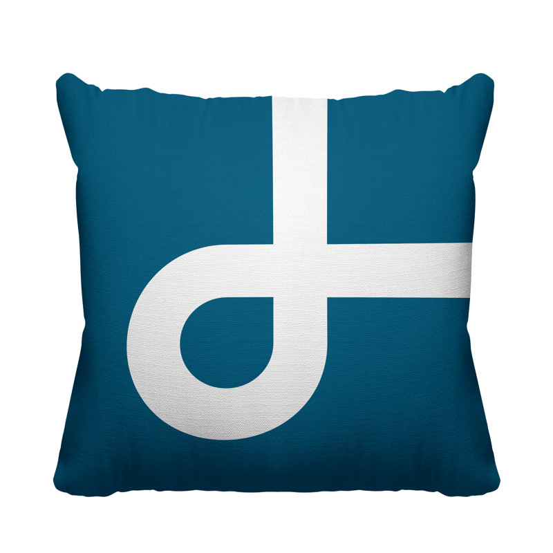 Coussin intérieur / extérieur Channing, L 15 po x H 15 po, Turquoise