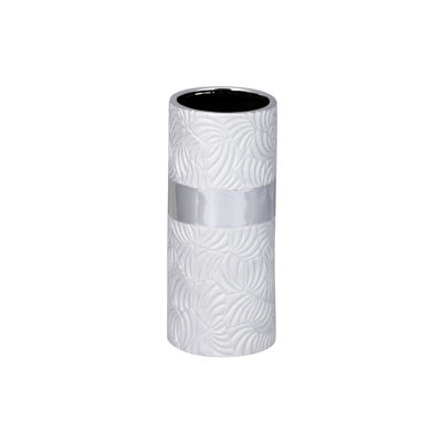 Oleskiewicz Silver 30Cm Ceramic Table Vase