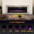 Addah Symple Stuff Black Freestanding Electric Fireplace-992370798