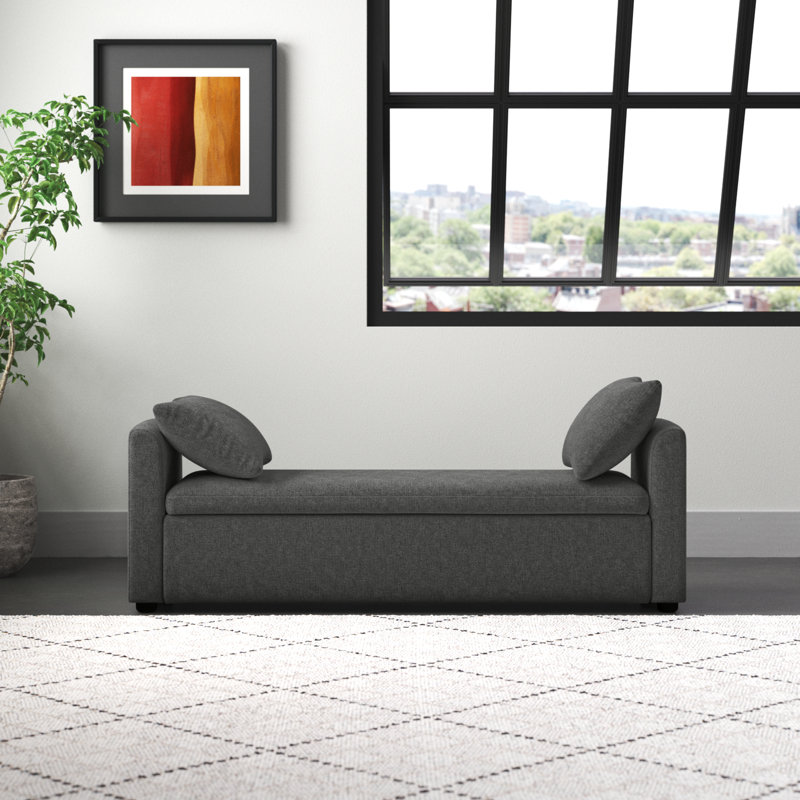 Banc de rangement Aristides, Gris anthracite