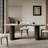 Vintage rock slab table and chair combination-108072748