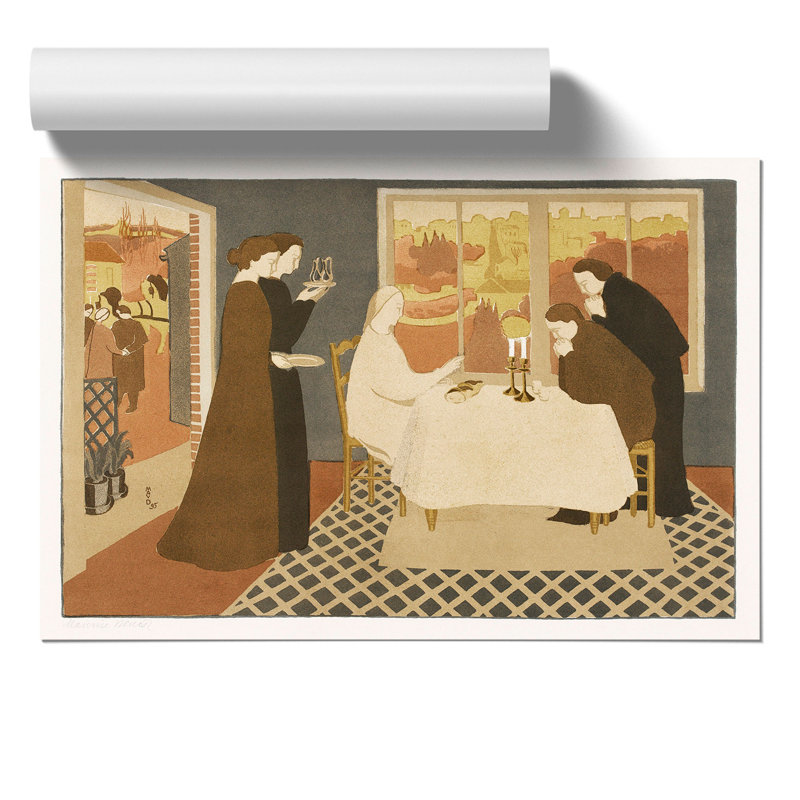 The Pilgrims of Emmaus by Maurice Denis - Frameless Print, 21cm H x 30cm W x 0.1cm D