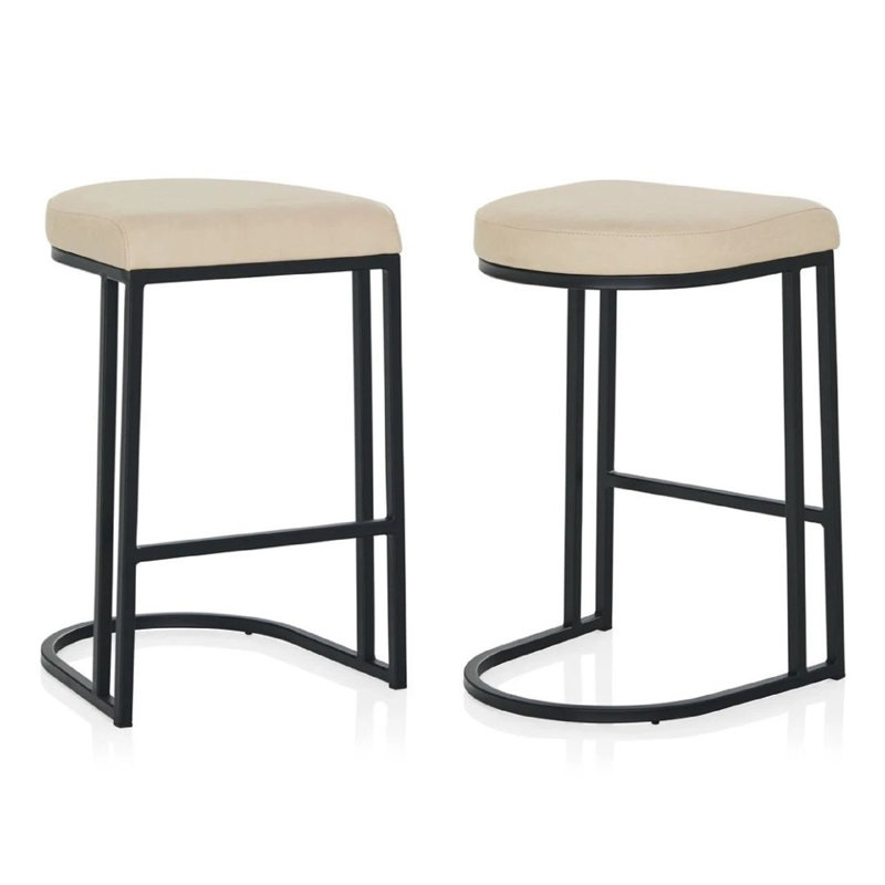 Masuko 26" Counter Stool, Beige