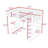 Metal Loft Bed with L-Shaped Desk and Wardrobe,Ladder-1257705527-1257705526