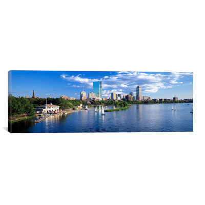 «Panoramic Boston, Massachusetts», reproduction de photo sur toile