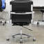 Chaise de bureau en cuir à dossier bas Danely-1320299210