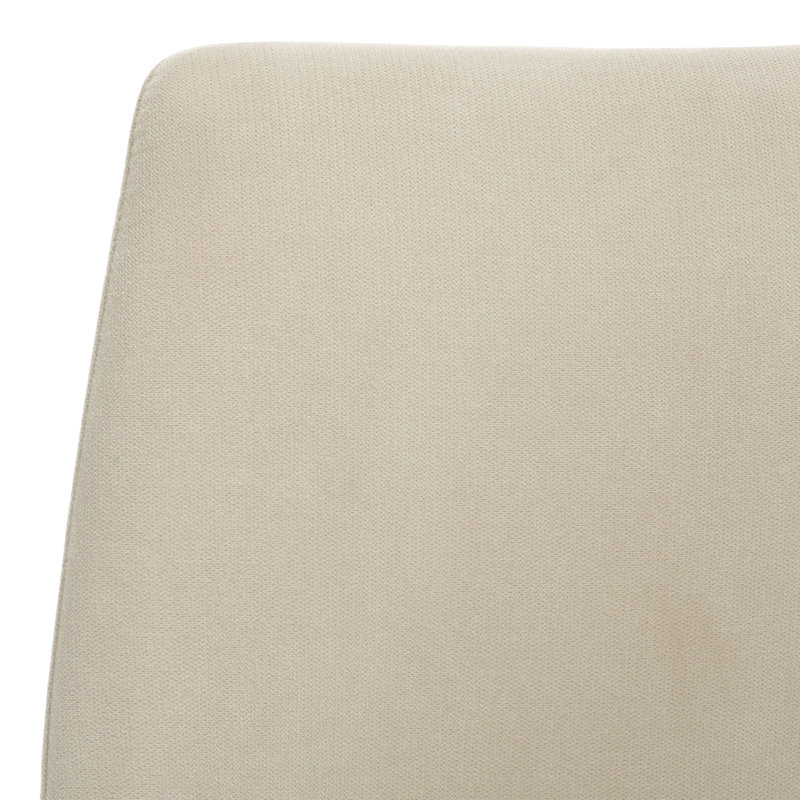 Chaise d'appoint rembourrée H 19,1 po Bohy, Lin beige