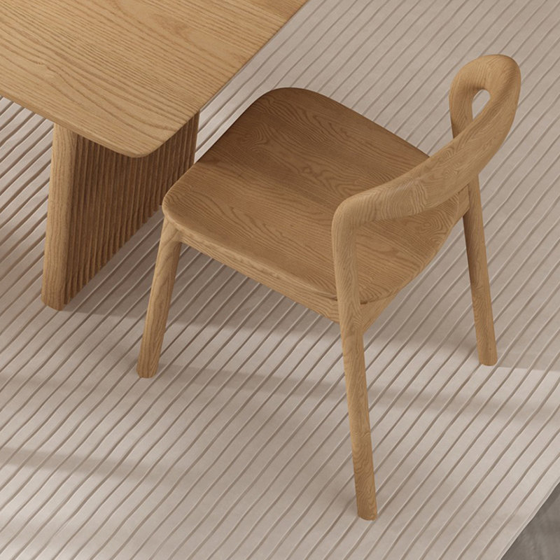 Burlywood Solid Back Side Chair(Set of 6), 6