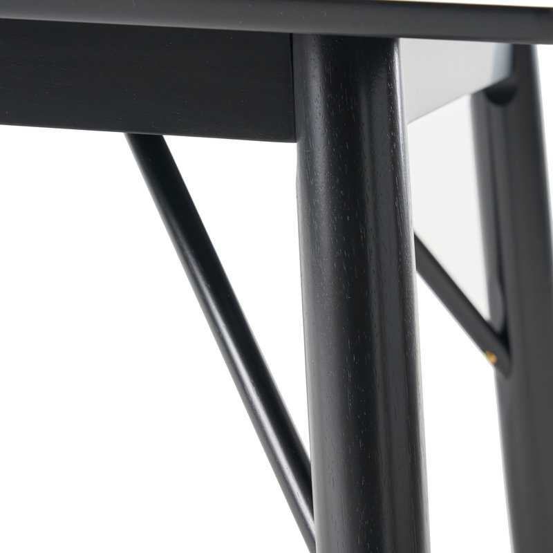 Table de salle à manger à hauteur de comptoir Ozella 37,25 po, Noir