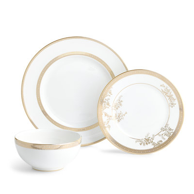 Vera Wang Lace 12-Piece Dinnerware Set, Service for 4