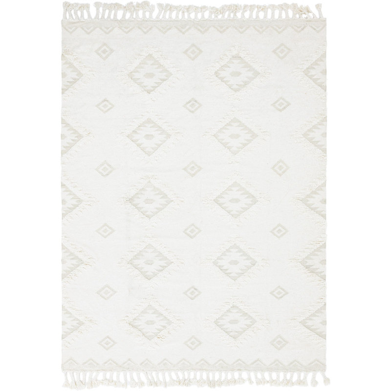 Tapis crème Southwestern / Lodge Alenah, Rectangle 8 pi x 11 pi