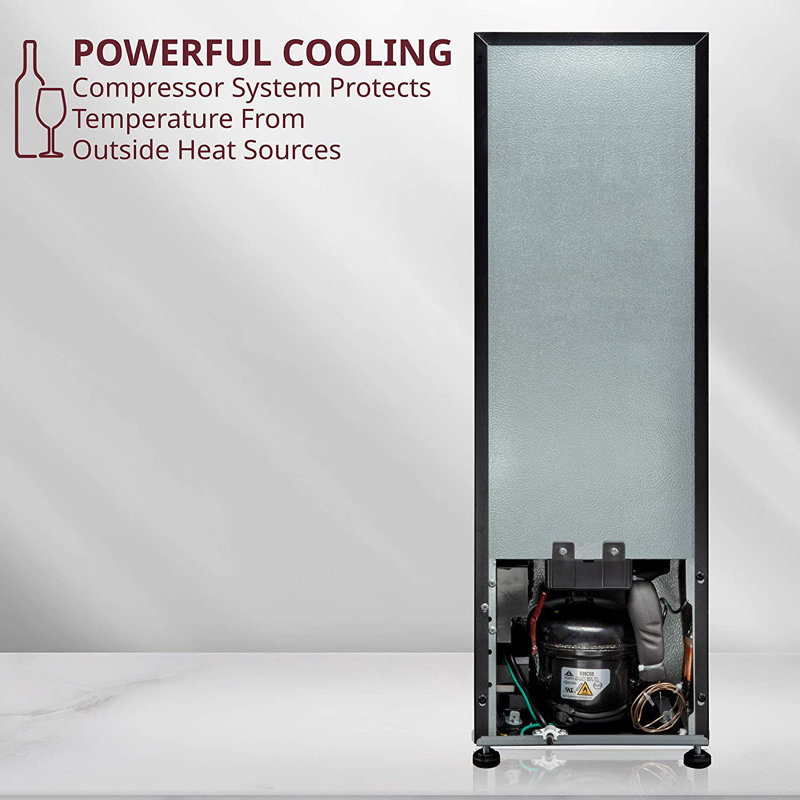 Schmécké Single Zone 9.9'' Freestanding 12 Bottle Wine Refrigerator