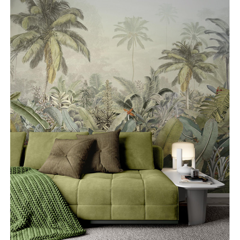 Papier peint amovible Banana Palm Trees, L 35,04 po x l 55 po