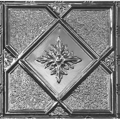 23.75'' L x 23.75'' W Tin Drop-In Ceiling Tile In Silver