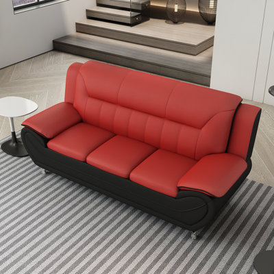 Dah 79.2'' Faux Leather Sofa