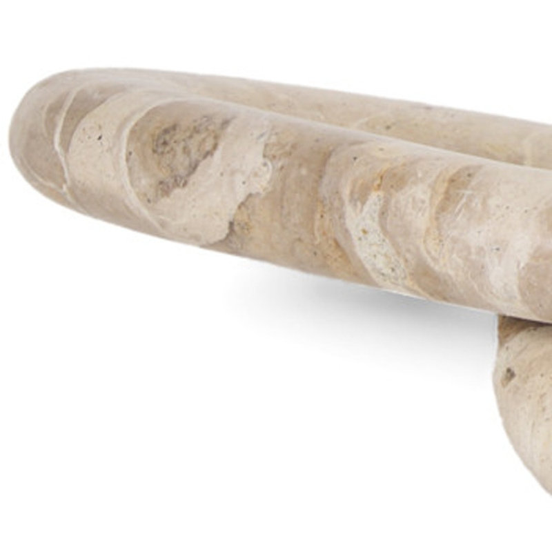 Sculpture murale 1 "en verre beige