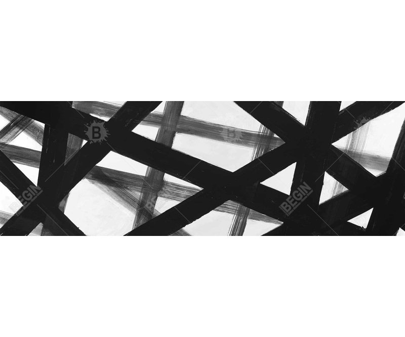 White Abstract Bold Lines Framed Canvas - Contemporary Home Decor