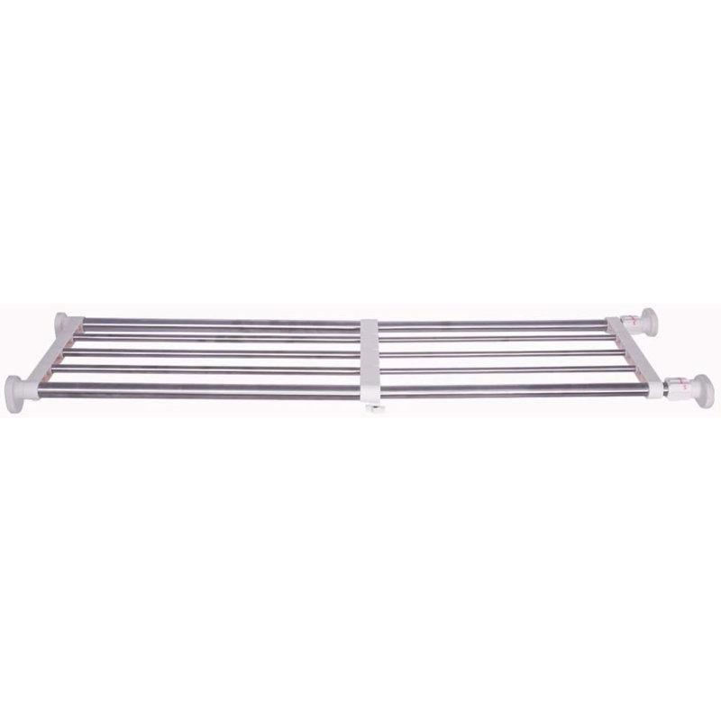 Stainless Steel Storage Rack, 5.08" H x 84" W x 24" D