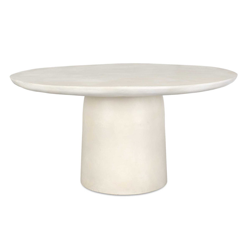 Uttermost Madrone Golden Dark Bronze Outdoor Dining Table, White