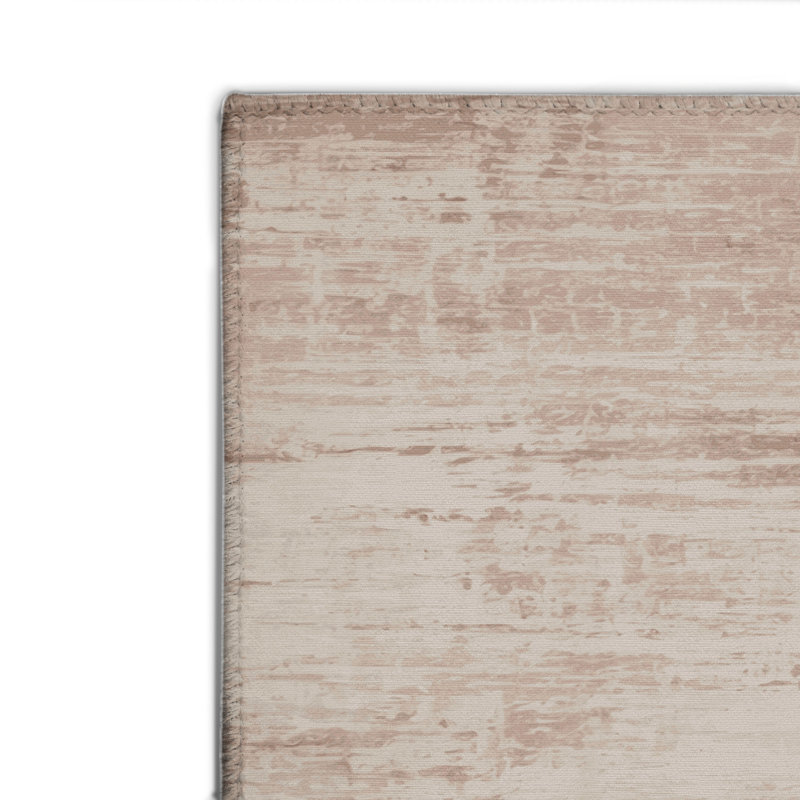 Abstract Beige Indoor and Outdoor Area Rug, Rectangle 8' x 10'