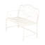 Banc de jardin Sunnydaze - blanc