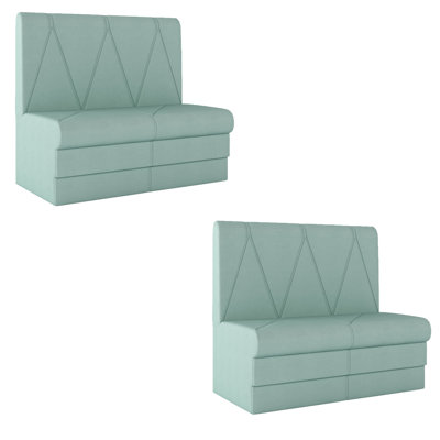 Banc rembourré en similicuir Simple Light Luxury